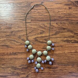 Ily Couture Gray and Purple Bubble Necklace
